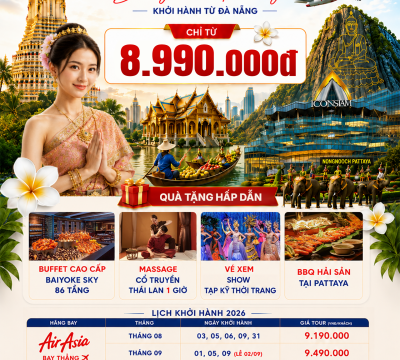 Khám phá đất nước Thái Lan 5N4D [Vietnam Airlines]