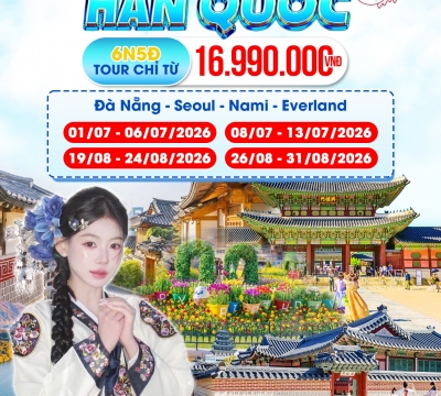 Du lịch Hàn Quốc 2026