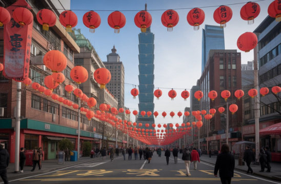 Đài Bắc rực rỡ sắc Tết với biểu tượng Taipei 101